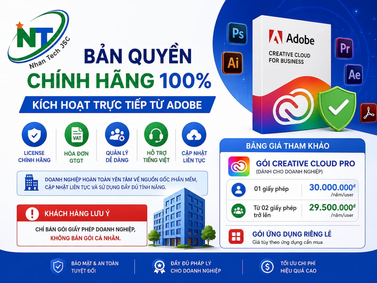Bản quyền chính hãng 100%