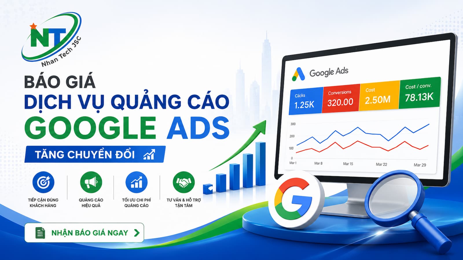 Báo giá Dịch vụ quảng cáo Google Ads